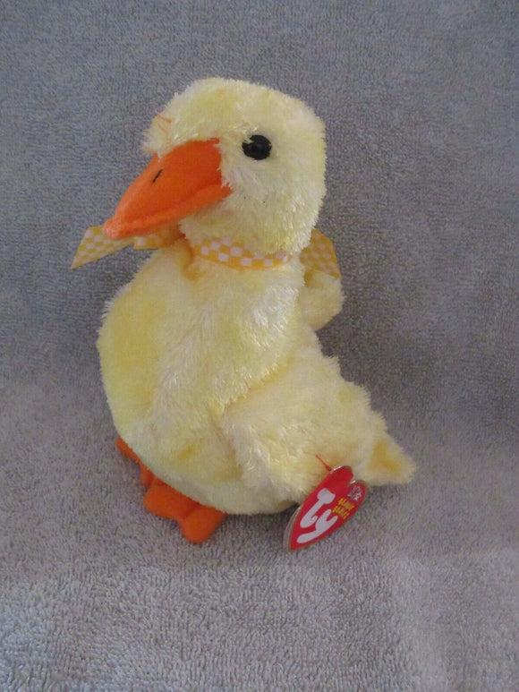 Ty Beanie Baby DUCK-e the Duck DOB June 21, 2002 MWMT