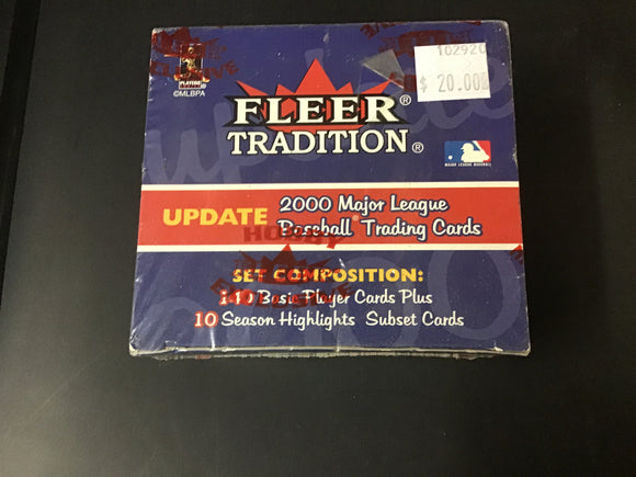 2000 fleer tradition baseball cards update set