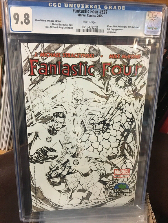 Fantastic Four CGC 9.8 #527 Wizard World Con Edition White Pages