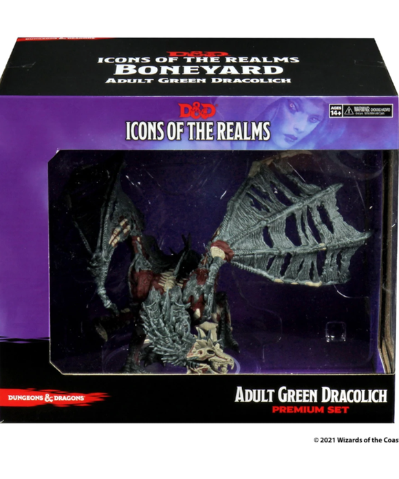 Green Dracolich Premium Figure Boneyard D&D Icons of the Realms