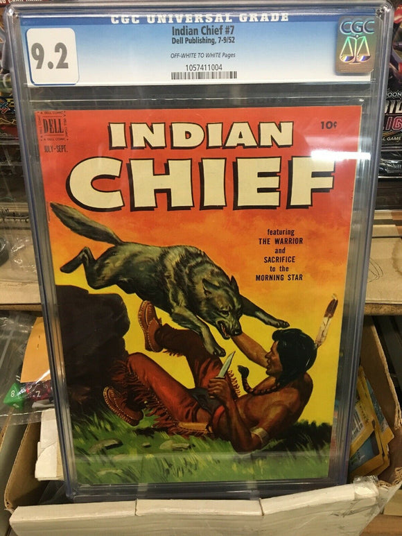 Indian Chief #7 cgc 9.2 1952