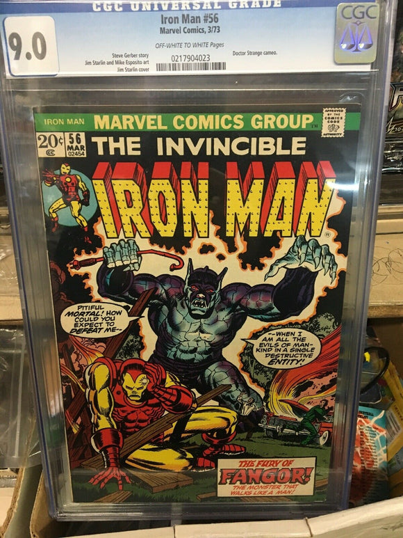 Iron man #56 cgc 9.0 march 1973