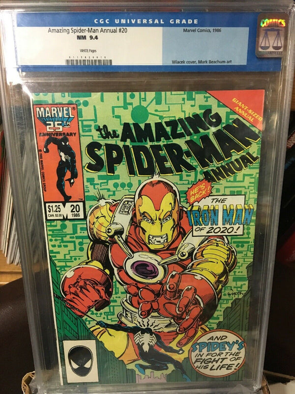 Amazing Spider-ManAnnual #20 White Pages Iron Man 2020 CGC 9.4