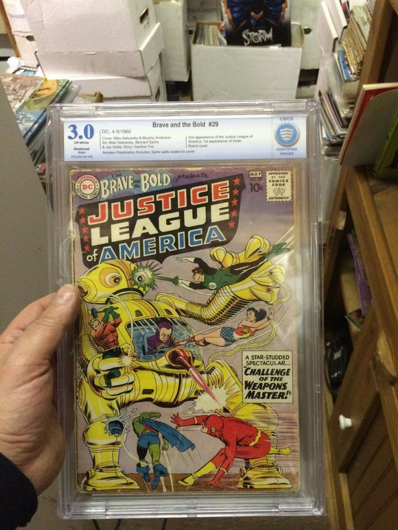Brave and the Bold #29 CBCS not CGC 3.0 Key 2nd Justice League