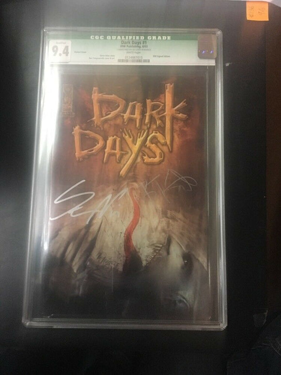DARK DAYS #1 CGC 9.4 SIGNED BY STEVE NILES + BEN TEMPLESMITH IDW QUALIFIED