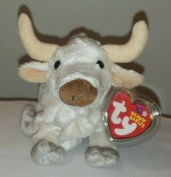 Ty Beanie Baby - FROSTY the Bull - MINT with MINT TAGS