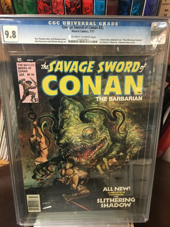 Savage Sword of Conan #20 CGC 9.8 1977